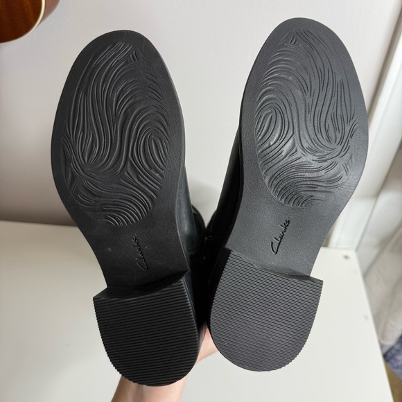 Clarks Women's Maye Carly Knee High Boot Leather / Suede Black US 6.5 NWOT - Picture 8 of 8